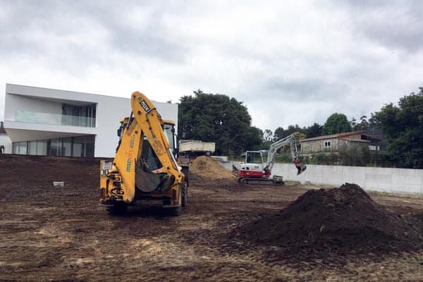 obra civil en Santiago de Compostela