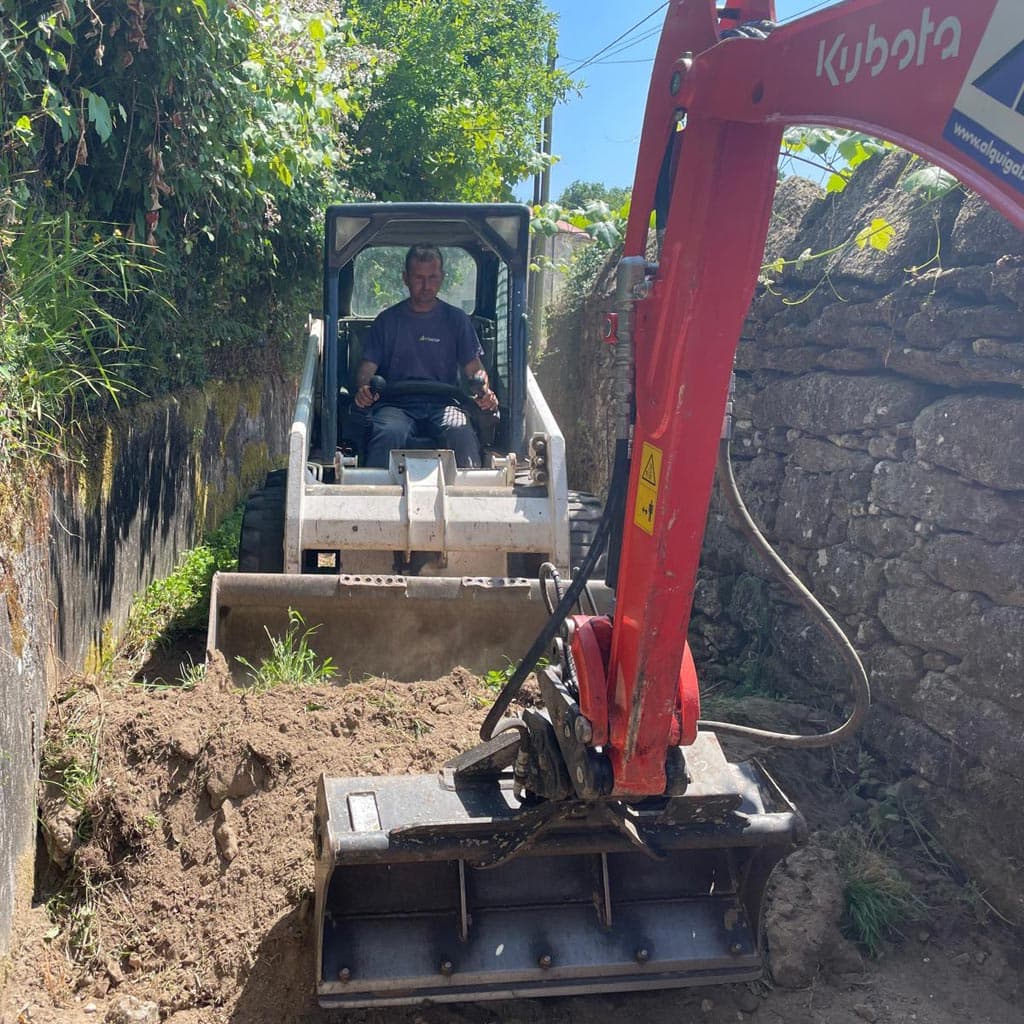 excavaciones y movimientos de tierra en Santiago de Compostela