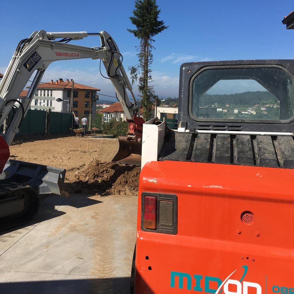 excavaciones y movimientos de tierra en Santiago de Compostela