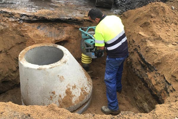 obra civil en Santiago de Compostela